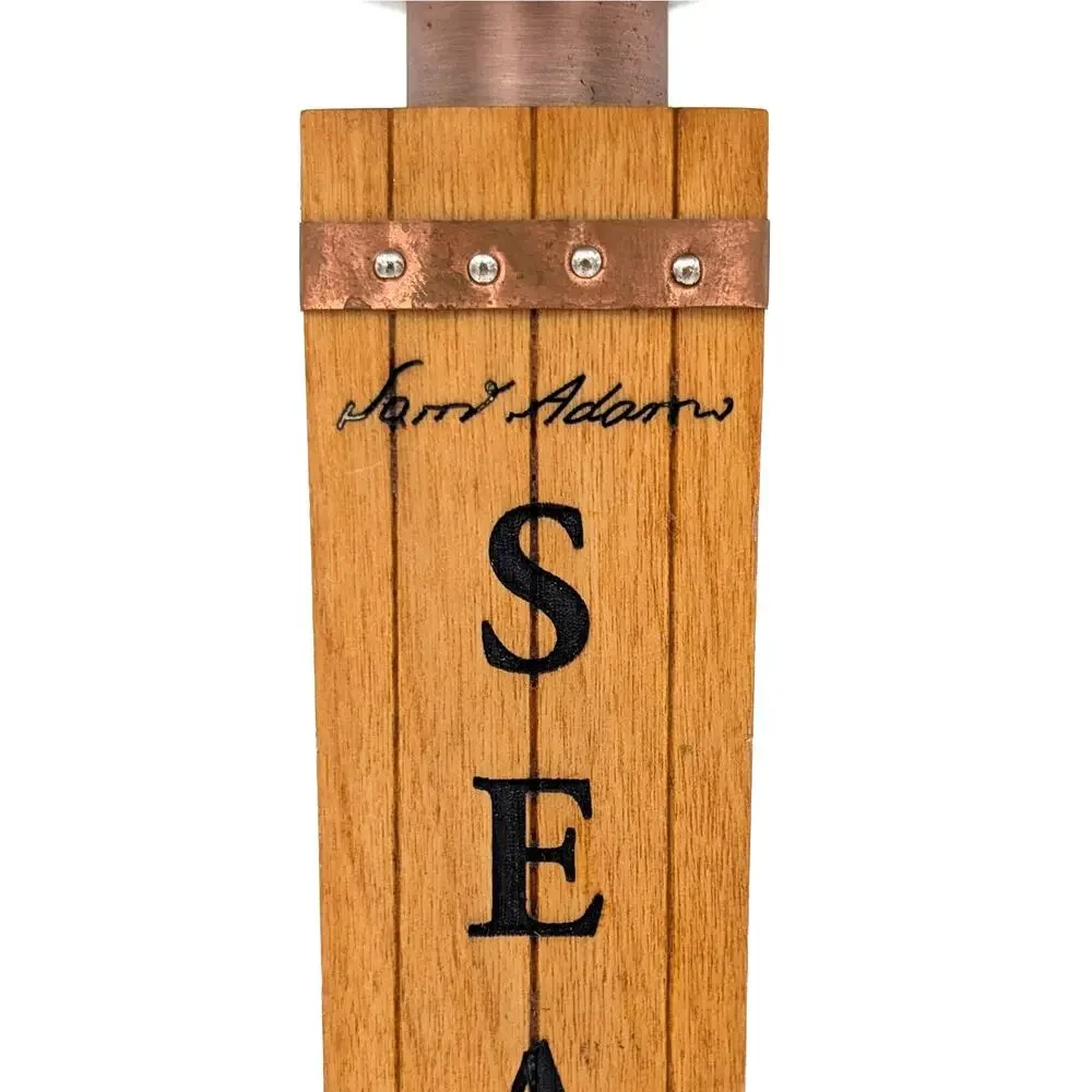 2010 Samuel Adams Seasonal Beer Tap Handle 3-Sided Inserts Rustic Noble Pils
